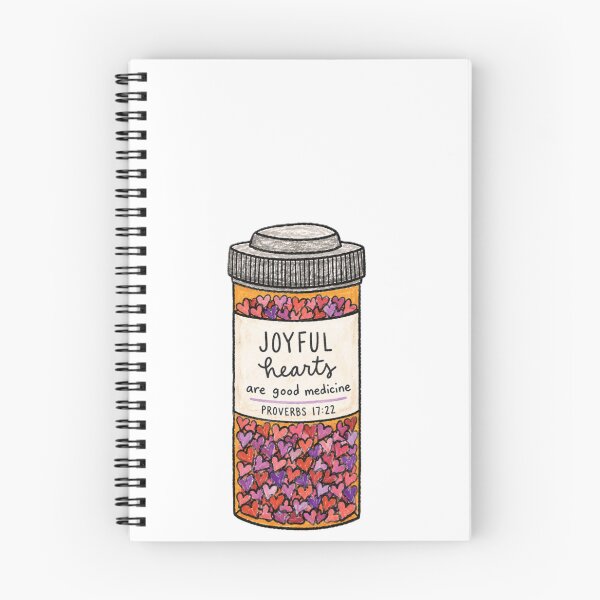 Item preview, Joyful Hearts are good medicine Christian illustration designed and sold by Roniya George.