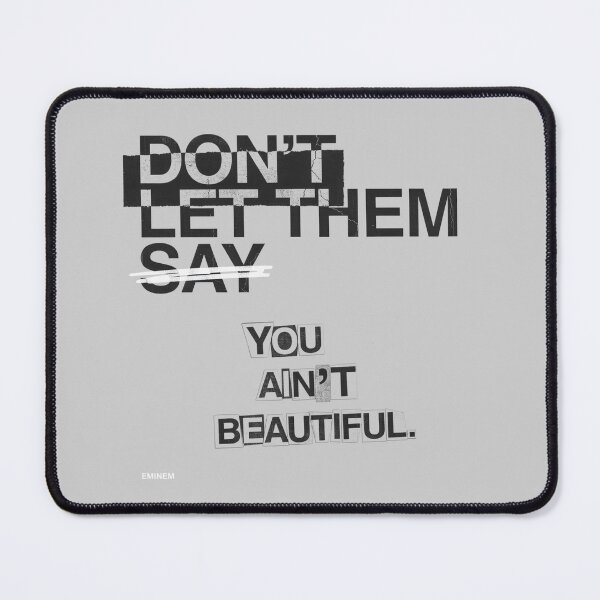 Item preview, Eminem - Beautiful Quote Lyric Curved Collage Typography designed and sold by Enea Kelo.