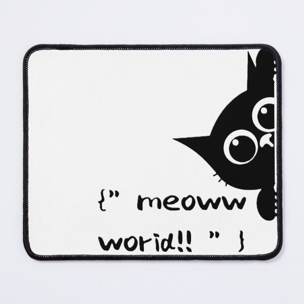 Item preview, Meoww World!! Funny Programmer Cat designed and sold by TESLA pro.