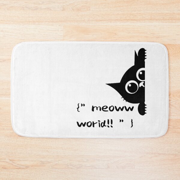 Item preview, Meoww World!! Funny Programmer Cat designed and sold by TESLA pro.