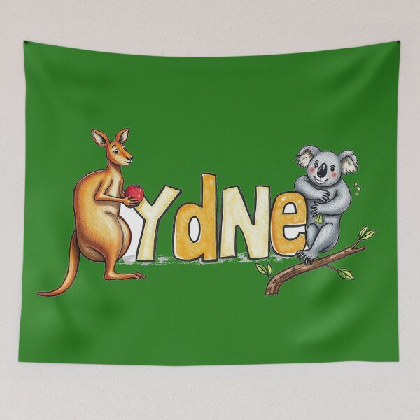 Item preview, Sydney text with kangaroo and koala designed and sold by CreationsNicB.