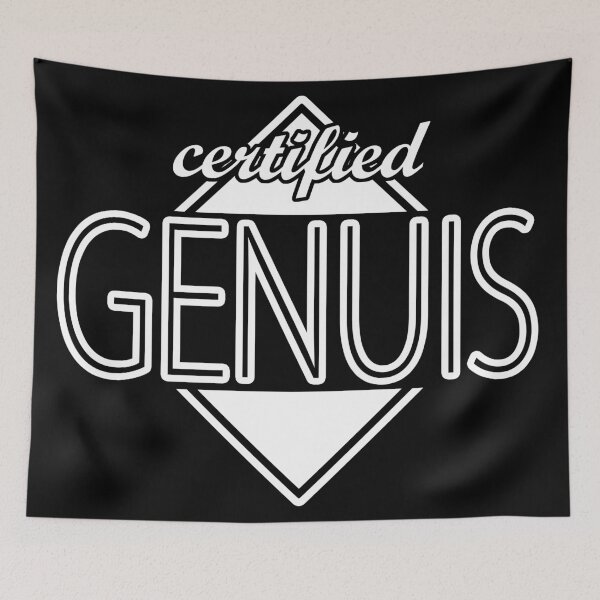 Item preview, Certified Genuis (white) designed and sold by ItBearlyFits.