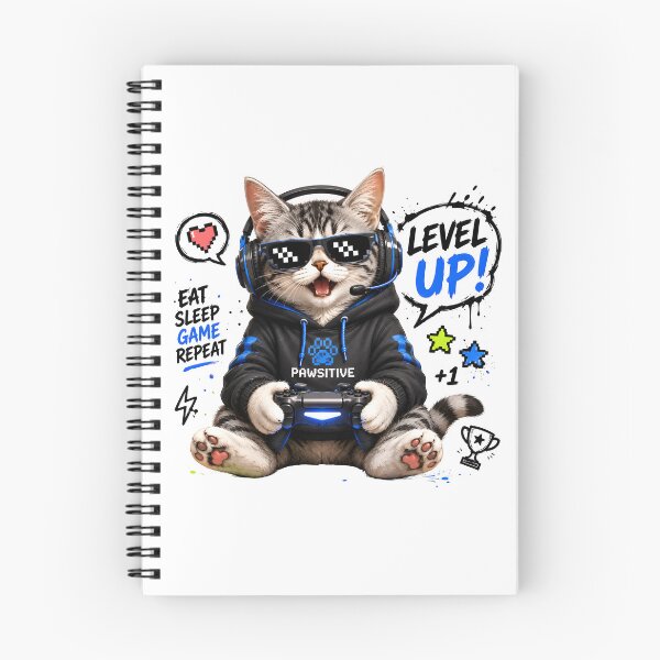 Item preview, Gaming Cat designed and sold by trendspatterns.