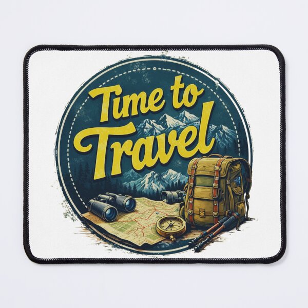 Item preview, Time to Travel Mountain Adventure Design designed and sold by GabeMountainArt.