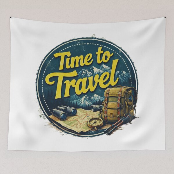 Item preview, Time to Travel Mountain Adventure Design designed and sold by GabeMountainArt.