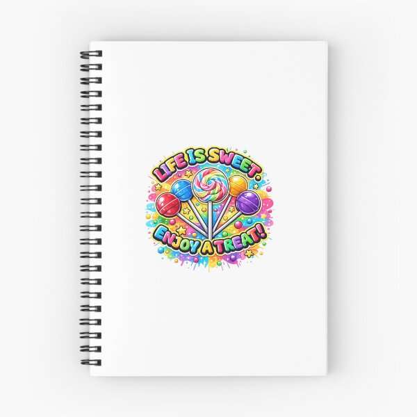 Item preview, Life Is Sweet, Enjoy a Treat! | Colorful Lollipop Candy Design | Fun Print-on-Demand Gift for Kids & Candy Lovers! designed and sold by XquizteProducts.