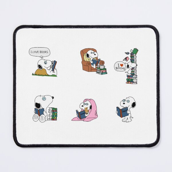 Item preview, Book lover snoopy designed and sold by Katyslittlestickershop.