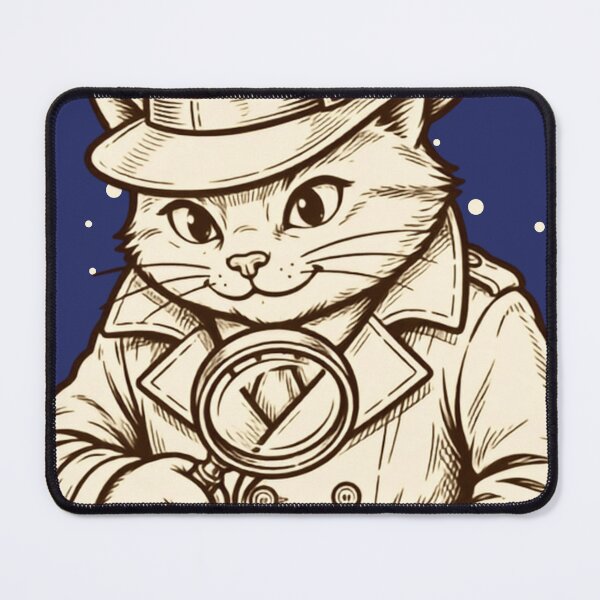 Item preview, Cat Mystery Investigator designed and sold by ConElAlma.