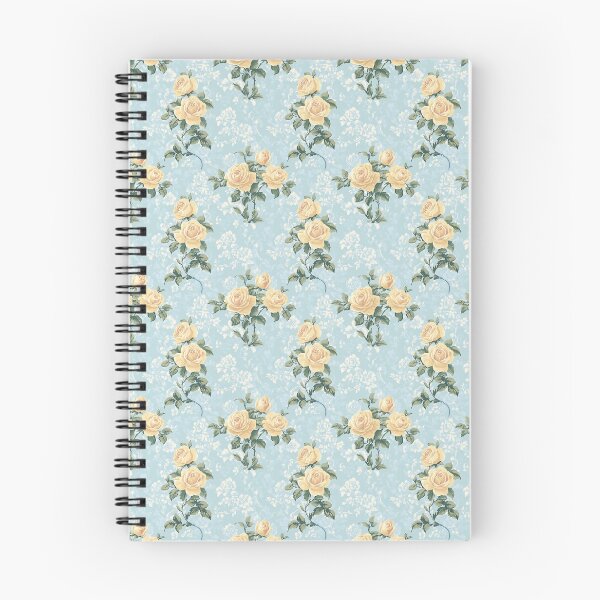 Item preview, Vintage Yellow Floral and Blue Background Pattern  designed and sold by LouieVanille.