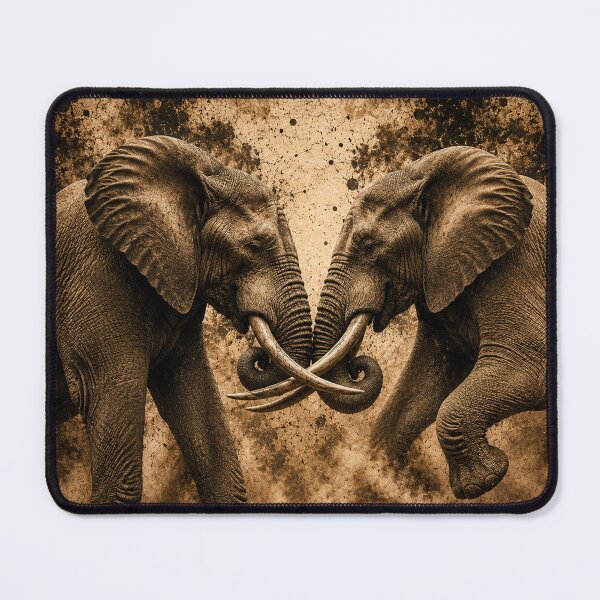 Item preview, FIGHTING ELEPHANT designed and sold by johnnyssandart.