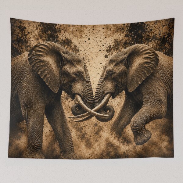 Item preview, FIGHTING ELEPHANT designed and sold by johnnyssandart.