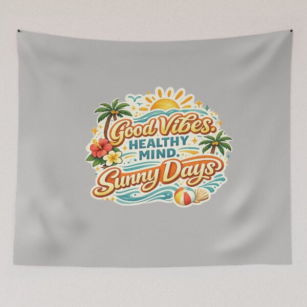 Item preview,  Beach Vacation Positive Vibes, Summer Wellness Graphic, Summer Wellness Typography designed and sold by Right-UR.