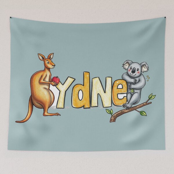 Item preview, Sydney text with kangaroo and koala designed and sold by CreationsNicB.