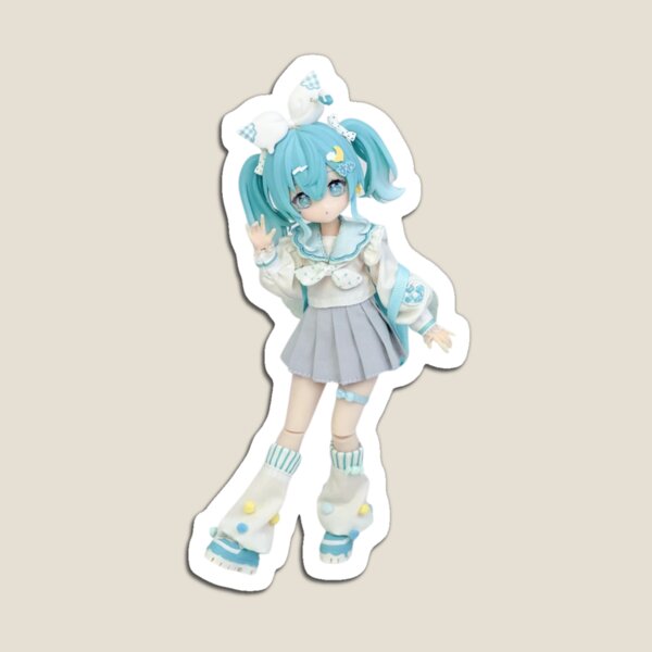Item preview, Kawaii Y2K Anime Girl Art Sticker designed and sold by Vintage Art Visions.