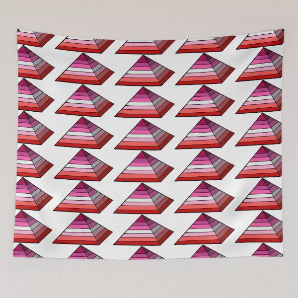 Item preview, Pyramid Pride Flag Lesbian designed and sold by HarveyHandcraftsandDesigns.