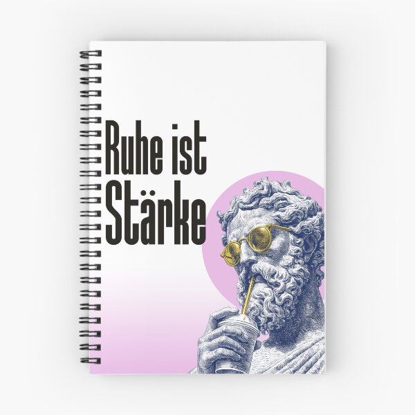 Artikelvorschau, Ruhe ist Stärke – Stoische Motivation Spruch | Minimalistisches Philosophie Design entworfen und verkauft von EVERYTHING HERE IS RETRO .