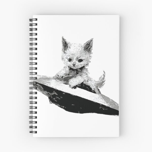 Item preview, Kitty on a UFO designed and sold by W Designs.