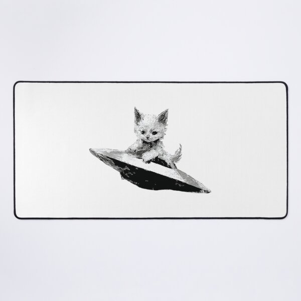 Item preview, Kitty on a UFO designed and sold by W Designs.