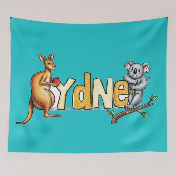 Item preview, Sydney text with kangaroo and koala designed and sold by CreationsNicB.