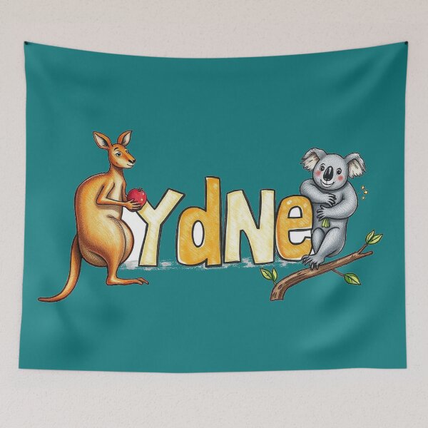 Item preview, Sydney text with kangaroo and koala designed and sold by CreationsNicB.