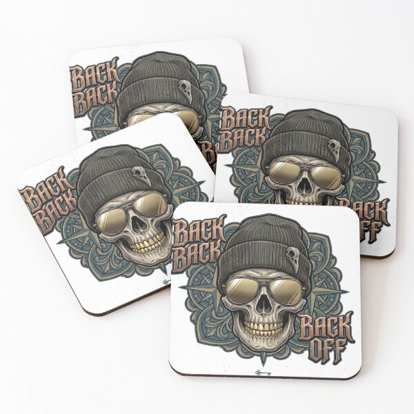 Item preview, Back Back Off Skull T-Shirt | Gothic Streetwear Skull Graphic Vintage Biker Design designed and sold by MAStrends.