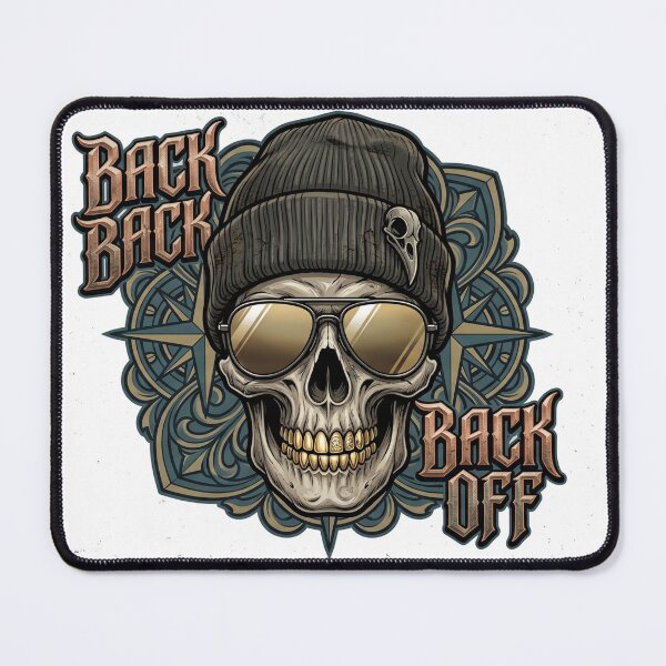Item preview, Back Back Off Skull T-Shirt | Gothic Streetwear Skull Graphic Vintage Biker Design designed and sold by MAStrends.