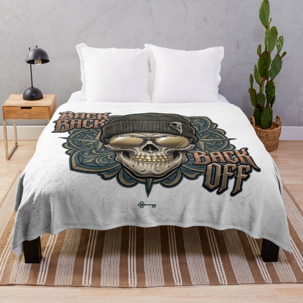 Item preview, Back Back Off Skull T-Shirt | Gothic Streetwear Skull Graphic Vintage Biker Design designed and sold by MAStrends.