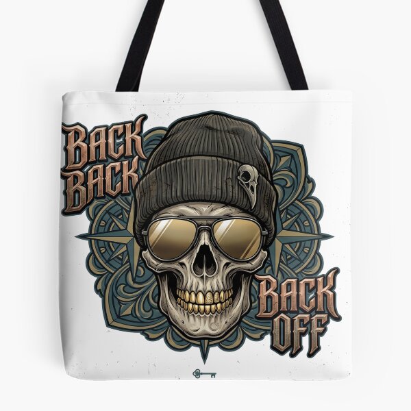 Item preview, Back Back Off Skull T-Shirt | Gothic Streetwear Skull Graphic Vintage Biker Design designed and sold by MAStrends.