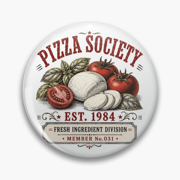 Item preview, Pizza Society | Fresh Mozzarella & Basil | Italian Food Gift designed and sold by Mikoff04-arts.