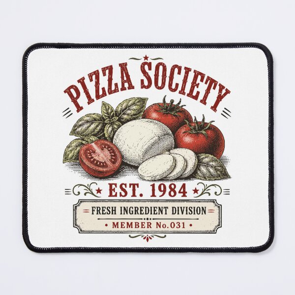 Item preview, Pizza Society | Fresh Mozzarella & Basil | Italian Food Gift designed and sold by Mikoff04-arts.