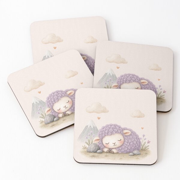 Item preview, Ovejita Lavanda Dormida – Lámina Infantil Little Iceland designed and sold by RebecaBecerra.