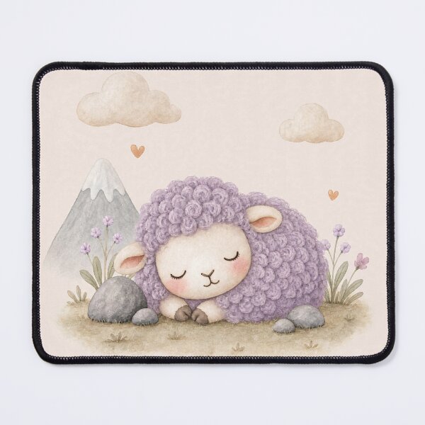 Item preview, Ovejita Lavanda Dormida – Lámina Infantil Little Iceland designed and sold by RebecaBecerra.