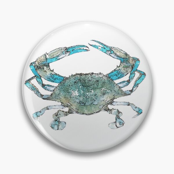 Item preview, Water color blue crab designed and sold by Sketch Stew Studio.