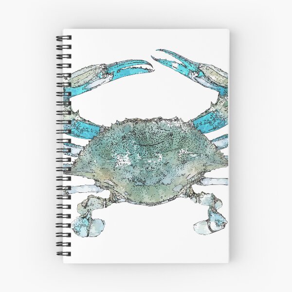 Item preview, Water color blue crab designed and sold by Sketch Stew Studio.