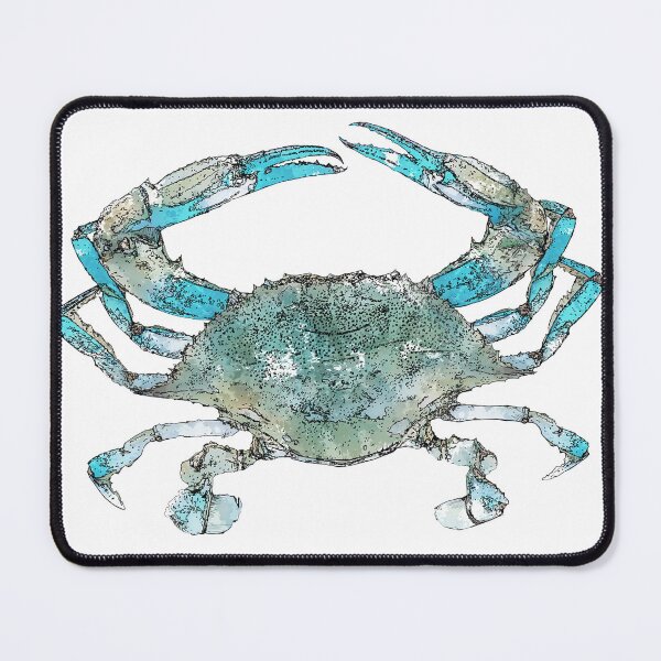 Item preview, Water color blue crab designed and sold by Sketch Stew Studio.