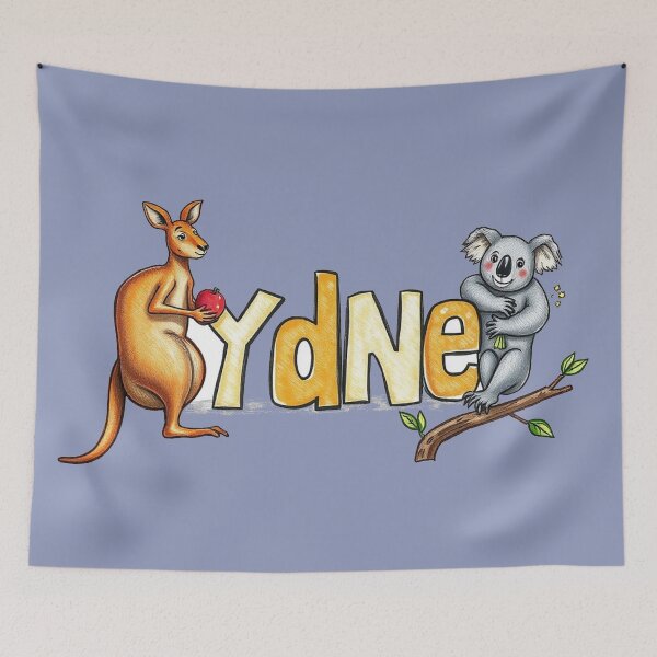 Item preview, Sydney text with kangaroo and koala designed and sold by CreationsNicB.