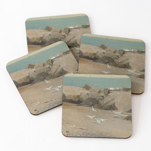 Item preview, Winslow Homer -Rocky Coast and Gulls designed and sold by tomorrowsart.