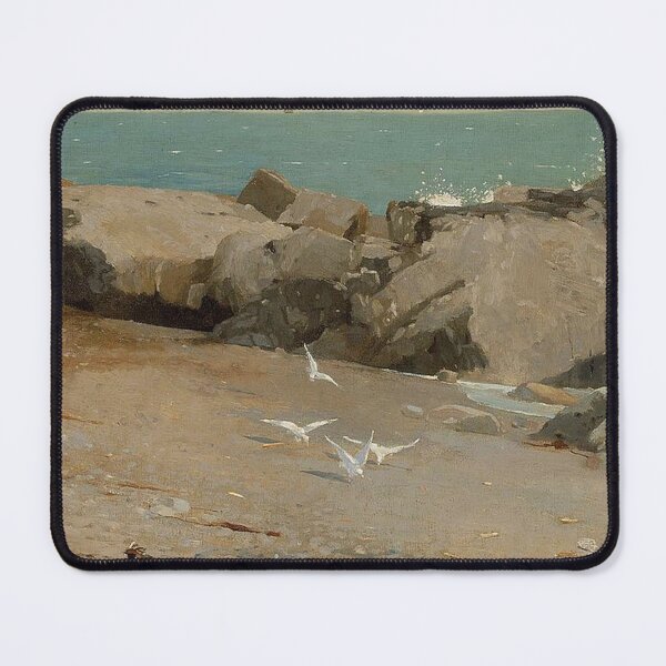 Item preview, Winslow Homer -Rocky Coast and Gulls designed and sold by tomorrowsart.