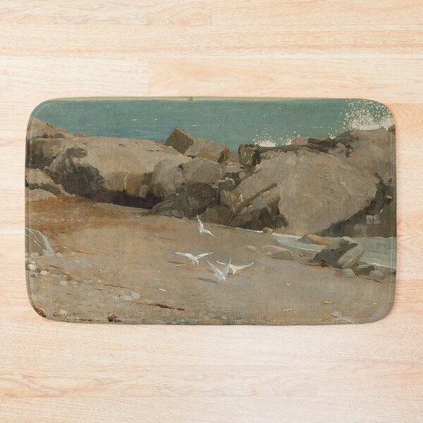 Item preview, Winslow Homer -Rocky Coast and Gulls designed and sold by tomorrowsart.
