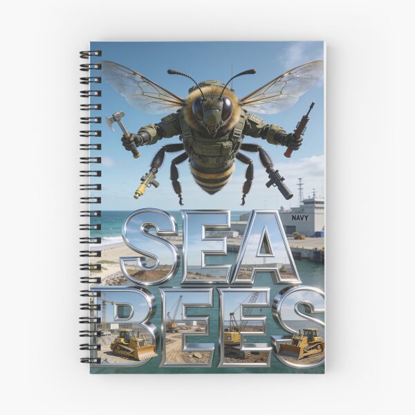 Item preview, Navy Sea Bees Print designed and sold by Lichentroupe63.