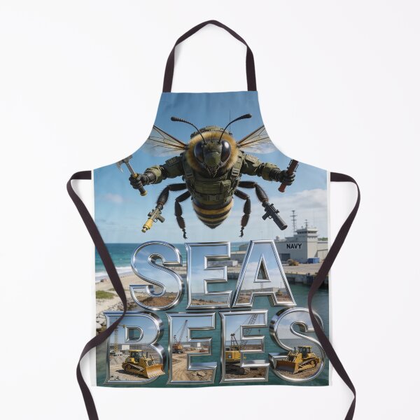 Item preview, Navy Sea Bees Print designed and sold by Lichentroupe63.