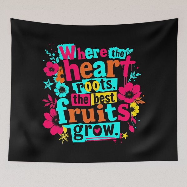 Item preview, Where The Heart Roots Best Fruit Grows Inspirational Gardening Gift designed and sold by ShetuAhsan.
