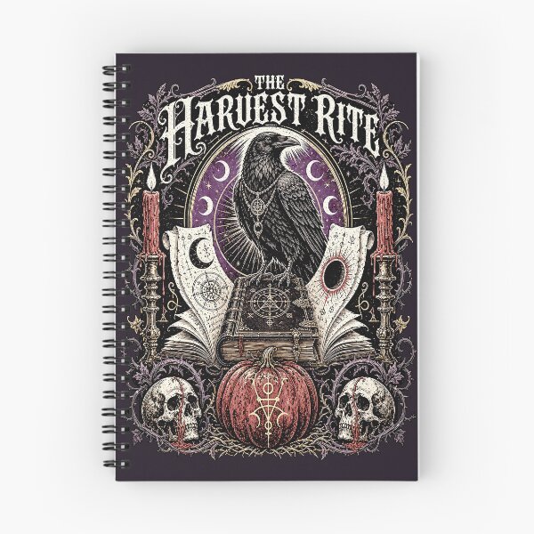 Item preview, The Harvest Rite Gothic Raven Grimoire | Dark Samhain Graphic designed and sold by InkspirationGraphics.