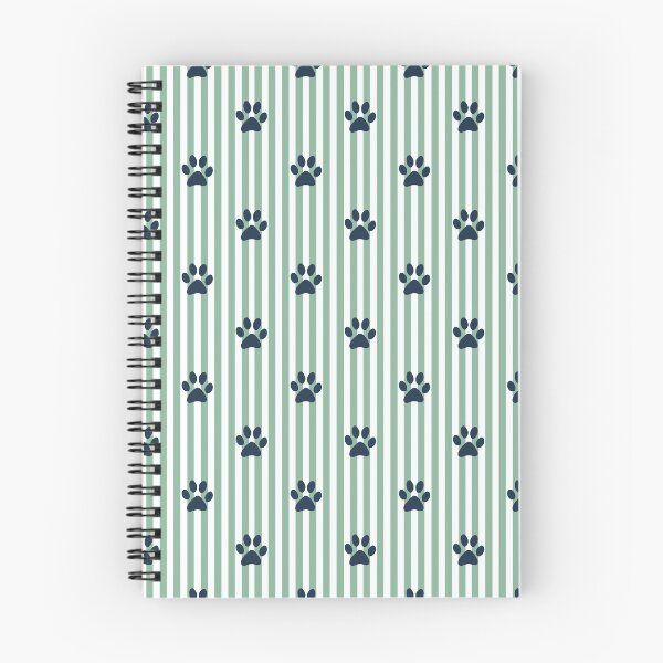 Item preview, Navy Paw Print Stripes Pattern | Sage Green and White Striped Paw Design | Cute Dog Paw Print | Animal Lover Paw Pattern | Navy Paws on Vertical Stripes | Dog Mom Paw Print designed and sold by VivaFy.
