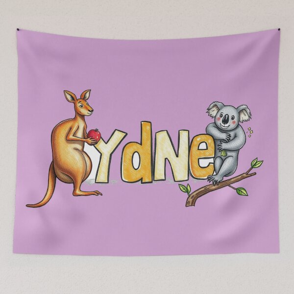 Item preview, Sydney text with kangaroo and koala designed and sold by CreationsNicB.