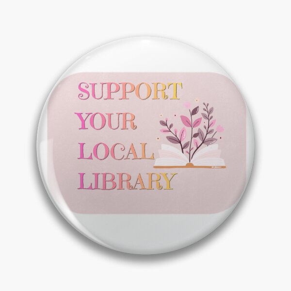 Item preview, Support Your Local Library Sticker designed and sold by literalbrooke.