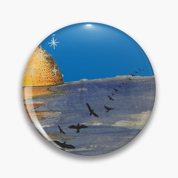 Item preview, "into the sun" digital collage art designed and sold by GiSilver.