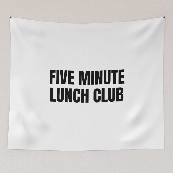 Item preview, Five Minute Lunch Club (Black) designed and sold by ShipCrewNation.