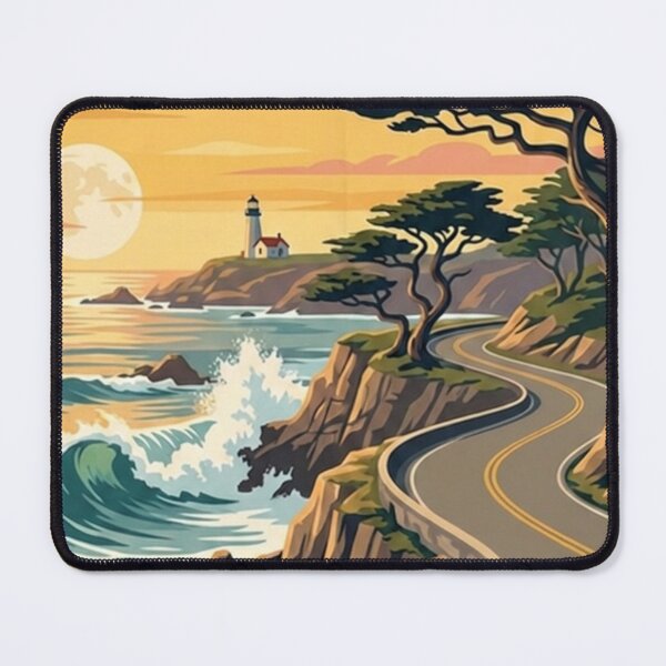 Item preview, West Coast Vintage Style Travel Advert designed and sold by Dimensionality.