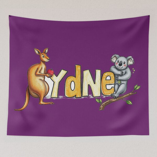 Item preview, Sydney text with kangaroo and koala designed and sold by CreationsNicB.